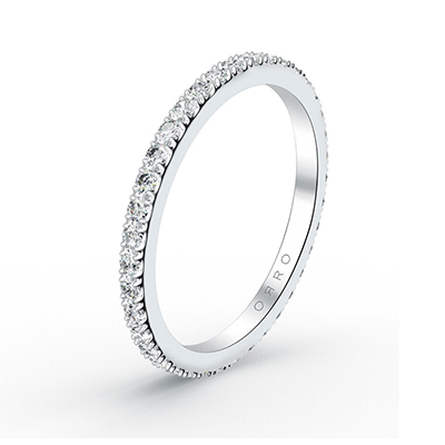 ORRO Delicate Paved Ring Band
